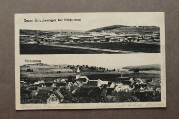 Postcard PC Feldstetten 1928 new hut camp